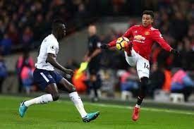 Jesse Lingard Of Manchester United Controls The Ball Under Pressure From Davinson Sanchez Of Tottenham Hotsp Tottenham Manchester United Premier League Matches