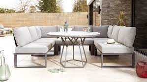Savannah Modular U Shape Bench Set Danetti Uk Outdoor Furniture Sets Tempered Glass Table Top Round Garden Table