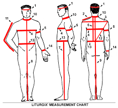 Measurement Diagram And Instructions Liturgix Eastern