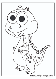 Cute dinosaur coloring pages are a fun way for kids of all ages to develop creativity, focus, motor skills and color recognition. Cute Dinosaurs Coloring Pages Updated 2021