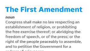 1st amendment grants all people the freedom of religion, of speech, and to assemble peacefully. First Amendment What Rights It Protects And Where It Stops