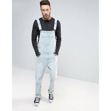 Asos Denim Overalls In Light Blue Wash 67 Liked On Polyvore Featuring Men S Fashion Men S Clothing Blue Skinny Jeans Men Clothes Design Skinny Jeans Men
