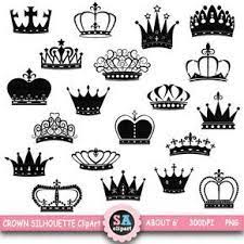 Crown Silhouette Clipart Crown Silhouette Clip Etsy Crown Clip Art Crown Silhouette Crown Tattoo Design
