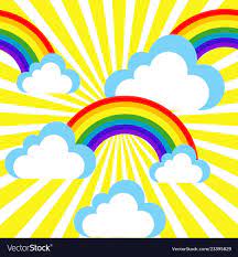 Cartoon Sky Background With Rainbows And Clouds Download A Free Preview Or High Quality Adobe Illustrator Ai Eps Pdf Rainbow Png Rainbow Photography Rainbow
