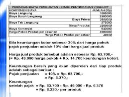 Contoh Perhitungan Hpp Laporan Keuangan Komersial Teknik