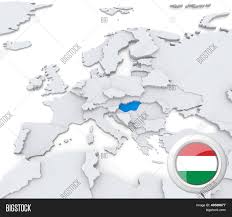 Streets, roads, buildings, highways, airports map of hungary. Hungary On Map Europe Image Photo Free Trial Bigstock