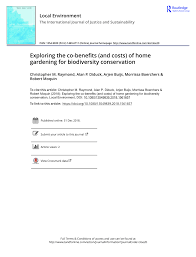 From small to large garden spaces you'll be sure to find your next project. Pdf Exploring The Co Benefits And Costs Of Home Gardening For Biodiversity Conservation