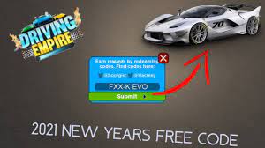 Here you will find an updated and working list of codes to get free rewards. 2021 New Years Code In Wayfort Driving Empire 50k 100 Presents Youtube