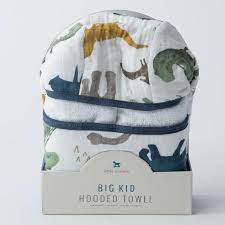 Linum home textiles kids dinosaur terry hand towels (set of 2). Little Unicorn Big Kid Hooded Towel Dino Friends Casp Baby Mommy Me Boutique