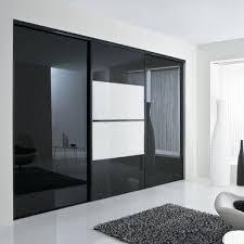 Maybe you would like to learn more about one of these? Facade De Placard Coulissante 3 Portes Verre Laque Noir Verre Laque Blanc Pur Kazed