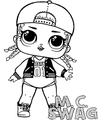 Lol surprise da colorare e stampare scarica qui giochi. Lol Surprise Doll Coloring Page M C Swag
