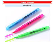 Foska Stationery 4 Colors Office Supply Highlighter Marker Pen