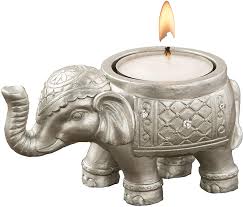 They have a flap to the rear for placing a tea light inside. Fashioncraft 8693 Good Luck Silver Indian Elephant Candle Holder Tealight Candle Holder Event Favor Gift Favor 1 Piece Home Kitchen Amazon Com