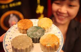 Gold and silver mooncakes look more alluring than real ones