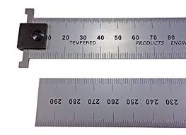 How to read mm on a ruler. Pec Tools 150 Mm Hook Rule Rigid Zero Glare Machinist Ruler With Markings 5mm And Mm Construction Rulers Amazon Com Industrial Scientific