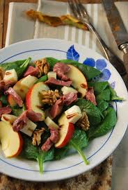 Salade Composee D Automne Aux Epinards Et Gesiers Recette Recette Salades Composees Salade Gesier