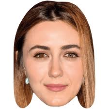 Madeline Zima (Long Hair) Celebrity Mask, Flat Card Face, Fancy Dress Mask 