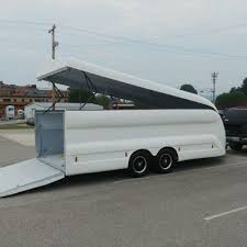 Best of all, it's so lightweight you can pull it behind a small car! Ironhorse Motorcycle Trailers Enclosed Aerodynamic Motorcycle Trailer Sale