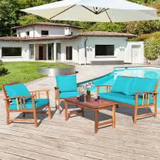 We're working hard to get more in for you. Shop Now For The Costway 8pcs Wooden Patio Furniture Set Table Sofa Chair Cushioned Garden T Accuweather Shop