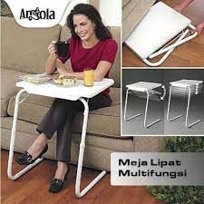 Terbuat dari bahan berkualitas yang kokoh untuk menampung bobot benda yang besar. Angola Meja Lipat Portable D25 Meja Laptop Makan Belajar Serba Guna Putih Terbaru Agustus 2021 Harga Murah Kualitas Terjamin Blibli