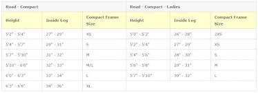 Road Bike Geometry Chart Bicycle Size Guide Litespeed Road