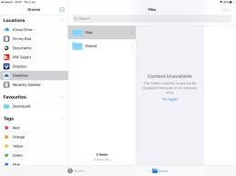 Problem With Files App And Onedrive Why Ipad