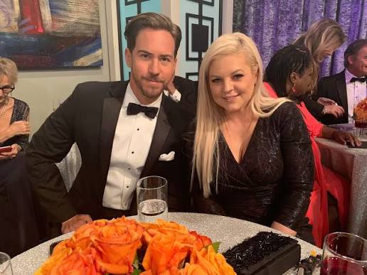 General - Peter August (Wes Ramsey) and Maxie Jones (Kirsten Storms) pose  for a photo inside the 2019 Nurses Ball. | Facebook