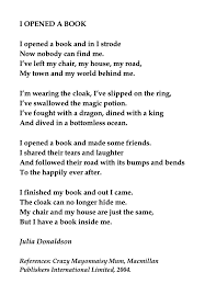 Julia Donaldson I Opened A Book Wise Words Quotes Mom Quotes Narrative Poem