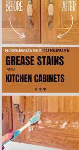 Natural household products will work just fine without having to resort to a harsh multi purpose cleaner. Homemade Mix To Remove Grease Stains From Kitchen Cabinets Grease Stains Stain Removal Homemade K Remove Grease Stain Clean Kitchen Cabinets Grease Stains