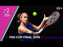 Simona halep a fost vioara întâi a simona halep a adus punctele româniei în semifinala de fed cup cu franța. Fed Cup Final 2019 Caroline Garcia Practice Session Itf Youtube