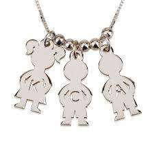 Kids Name Charms Boy Girl Mother Necklace Family Necklace Onecklace Diamond Cross Necklaces Kids Charm Necklace Family Necklace
