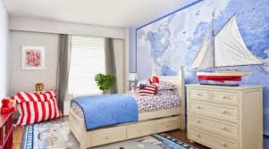 سجاد الأطفال في الغرفة للأولاد 50 صورة سجادة على الحائط وأرضية لمراهق في أسلوب بحري