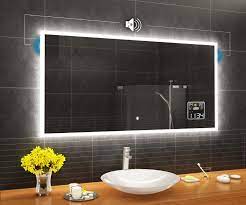 moderne badkamer spiegel met led verlichting l01 jouw spiegels spiegel badkamer badkamer modern badkamer