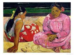 Santa classicas, self portrait, digital art, european art, artlover, photobasedart. Women Of Tahiti On The Beach 1891 Giclee Print Paul Gauguin Allposters Com Paul Gauguin Gauguin Gauguin Tahiti