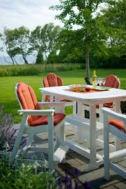 Love This Pub Height Table And Chairs From The Adirondack Classic Collection By Seaside Casual Pub Chairs Outdoor Furniture Sets Patio Chair Cushions