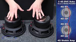 Is it a dual voice coil sub? How To Wire Two Dual 4 Ohm Subwoofers To A 4 Ohm Final Impedance Car Audio 101 Youtube