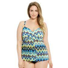Christina Plus Size Tankini Fly Away Mesh Swim Top Secret Spring Plus Size Tankini Plus Size Swimwear Plus Size Bikini