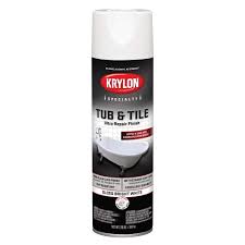 The formula is available in white or bone color options, though it may not be an exact match for your tub. Krylon K04502007 Tub Tile Ultra Repair Finish Spray Paint Aerosol Bright White 20 Ounce Buy Online In Saint Vincent And The Grenadines At Saintvincent Desertcart Com Productid 102740767