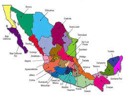 Mapa con la geografía y montañas de méxico. Mapa De Mexico Con Nombres Capitales Y Estados Imagenes Totales