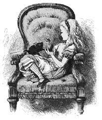 Alice attraverso lo specchio, si guarda allo specchio e indossa il suo rossetto preferito: Attraverso Lo Specchio