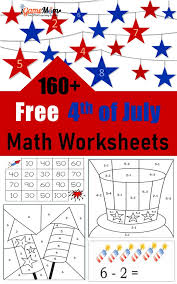 This printable worksheet packet focuses on preschool to early kindergarten skills, including shape matching, ordinal numbers, and more. 160 Fourth Of July Printable Math Worksheets