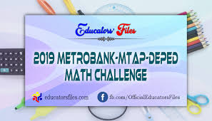 This professionally designed and editable certificate template features an elegant border and customizable name, date, and presenter fields. 2019 Metrobank Mtap Deped Math Challenge Mmc Educators Files