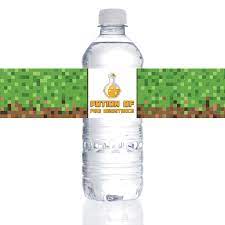 Minecraft Potion Of Fire Resistance Bottle Labels 10pk Party Supplies Canada Open A Party Bottle Bottle Labels Vinyl Bottle Label