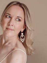 Baroque Pearl Bridal Chandelier Earrings