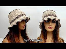 How To Crochet A Summer Hat Crochet Garden Hat Bag O Day Crochet Tutorial 592 Youtube Crochet Hats Crochet Summer Hats Summer Hats