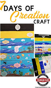 *print the pages out on card stock and laminate for longer life. 7 Days Of Creation Printable And Craft Thinking Kids