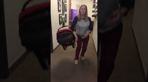 With your baby facing you, loop your arm through the handle and out again, so your hand rests comfortably on the side of the car seat. Car Seat Carrying Tip Youtube