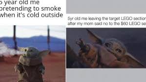 From inserting baby yoda into existing meme templates to making new, snarky jokes about the cute little creature, there's no shortage of creativity when it comes to baby yoda memes — and ahead, check out some of the best baby yoda memes before season two drops. Funny Baby Yoda Memes And Jokes These Memes Having Cute Baby Yoda S Pictures Will Melt Your Heart While You Lol Latestly