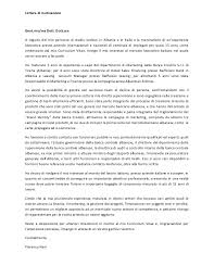 Esempio Lettera Di Presentazione Lavoro In Banca