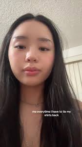 Insecure about Shirt Tied in Back